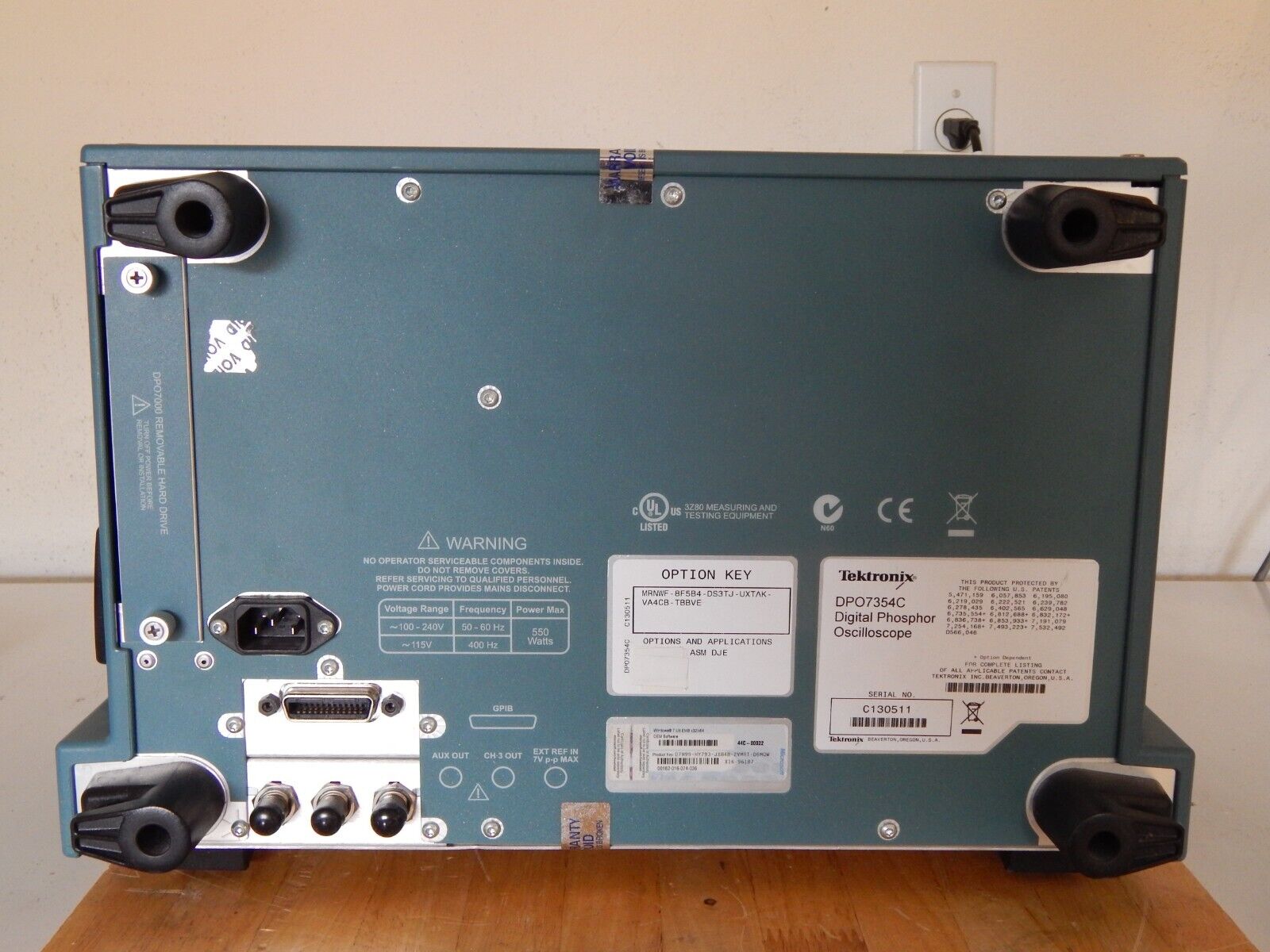 Tektronix DPO7354C 4 Channel 3.5GHz Phosphor Oscilloscope Tektronix DPO7354C 4 Channel 3.5GHz Phosphor Oscilloscope